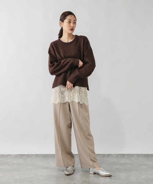 GLOBAL WORK（グローバルワーク）の「サテンレースキャミ/642681（キャミソール・レディース・ホワイト・LARGE）」の3枚目の写真