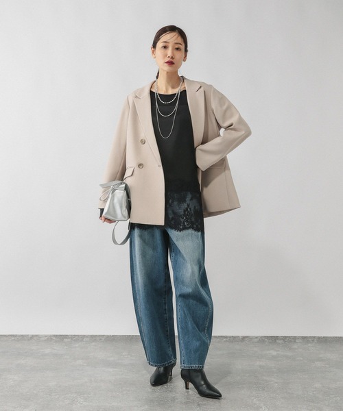 GLOBAL WORK（グローバルワーク）の「サテンレースキャミ/642681（キャミソール・レディース・ホワイト・LARGE）」の9枚目の写真