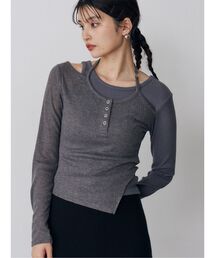 MURUA | オーバーラップトップス(Tシャツ/カットソー)