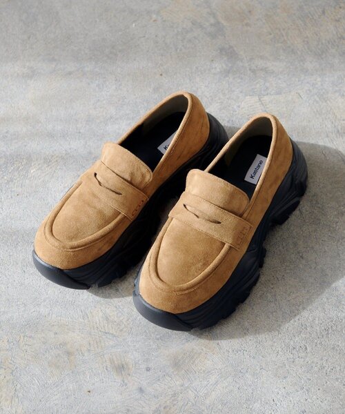 Kastane(カスタネ)の「チャンクスニーカーローファー(ローファー・レディース・ブラック/サンドベージュ・36/38/37)」の1枚目の写真