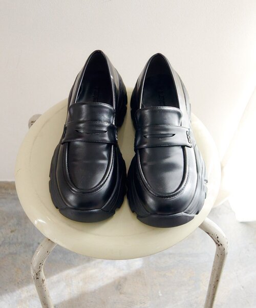 Kastane(カスタネ)の「チャンクスニーカーローファー(ローファー・レディース・ブラック/サンドベージュ・36/38/37)」の4枚目の写真