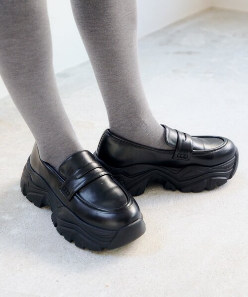 Kastane(カスタネ)の「チャンクスニーカーローファー(ローファー・レディース・ブラック/サンドベージュ・36/38/37)」の7枚目の写真