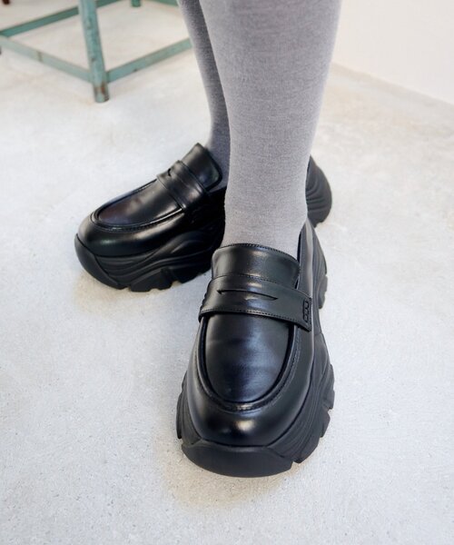 Kastane(カスタネ)の「チャンクスニーカーローファー(ローファー・レディース・ブラック/サンドベージュ・36/38/37)」の8枚目の写真