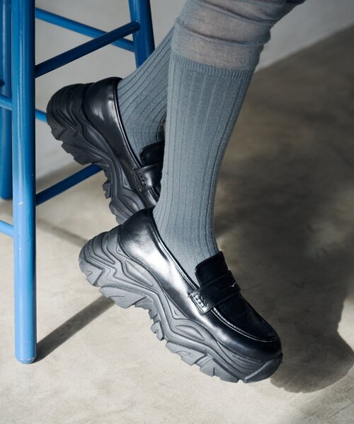 Kastane(カスタネ)の「チャンクスニーカーローファー(ローファー・レディース・ブラック/サンドベージュ・36/38/37)」の10枚目の写真