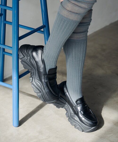 Kastane(カスタネ)の「チャンクスニーカーローファー(ローファー・レディース・ブラック/サンドベージュ・36/38/37)」の12枚目の写真