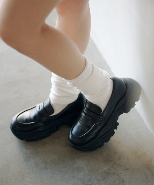 Kastane(カスタネ)の「チャンクスニーカーローファー(ローファー・レディース・ブラック/サンドベージュ・36/38/37)」の15枚目の写真