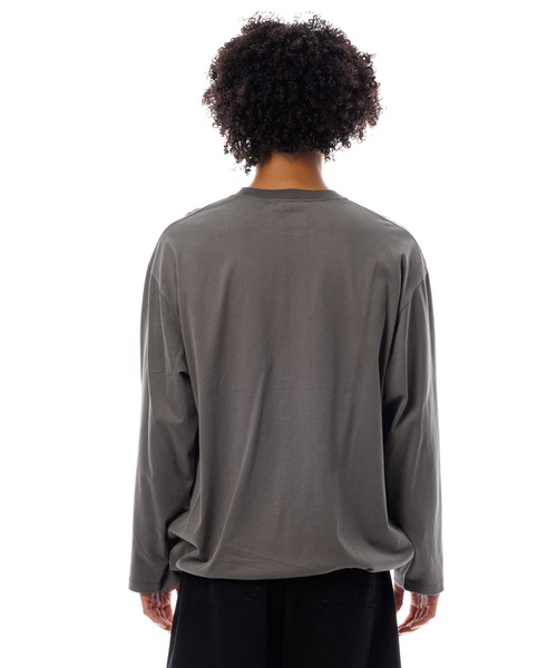 Sandinista（サンディニスタ）の「Gentle L-S Tee / 上質表起毛長袖Tシャツ（Tシャツ/カットソー・メンズ・チャコール/ブルー系その他/ブラック・SMALL/MEDIUM/LARGE）」の11枚目の写真