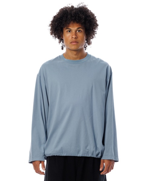 Sandinista（サンディニスタ）の「Gentle L-S Tee / 上質表起毛長袖Tシャツ（Tシャツ/カットソー・メンズ・チャコール/ブルー系その他/ブラック・SMALL/MEDIUM/LARGE）」の12枚目の写真