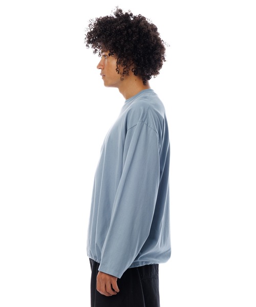 Sandinista（サンディニスタ）の「Gentle L-S Tee / 上質表起毛長袖Tシャツ（Tシャツ/カットソー・メンズ・チャコール/ブルー系その他/ブラック・SMALL/MEDIUM/LARGE）」の13枚目の写真