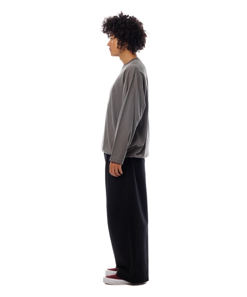 Sandinista（サンディニスタ）の「Gentle L-S Tee / 上質表起毛長袖Tシャツ（Tシャツ/カットソー・メンズ・チャコール/ブルー系その他/ブラック・SMALL/MEDIUM/LARGE）」の20枚目の写真