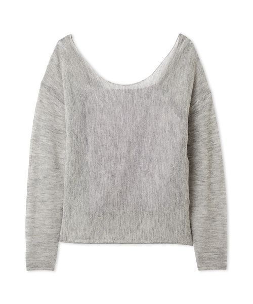 SNIDEL（スナイデル）の「2WAYベビーアルパカニットプルオーバー（ニット/セーター・レディース・ピンク/オフホワイト/グレー/ライトブルー・F）」の3枚目の写真