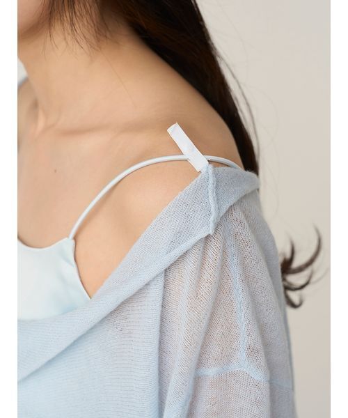 SNIDEL（スナイデル）の「2WAYベビーアルパカニットプルオーバー（ニット/セーター・レディース・ピンク/オフホワイト/グレー/ライトブルー・F）」の10枚目の写真