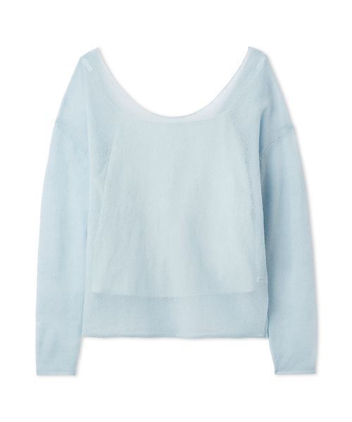 SNIDEL（スナイデル）の「2WAYベビーアルパカニットプルオーバー（ニット/セーター・レディース・ピンク/オフホワイト/グレー/ライトブルー・F）」の14枚目の写真