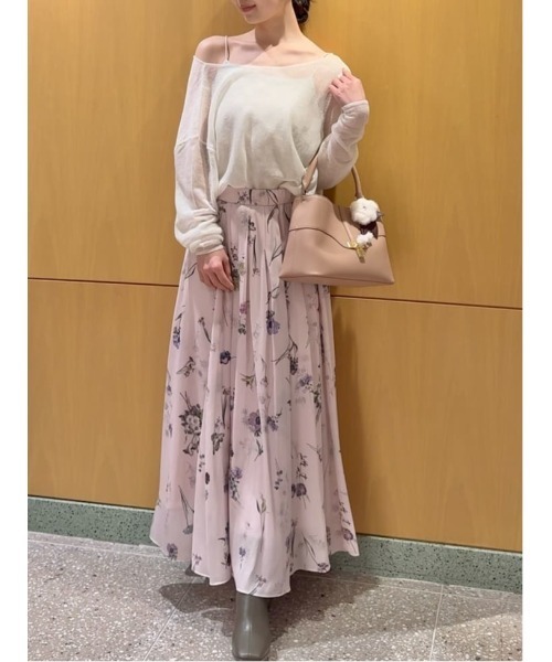 SNIDEL(スナイデル)の「2WAYベビーアルパカニットプルオーバー(ニット/セーター・レディース・ピンク/オフホワイト/グレー/ライトブルー・F)」の17枚目の写真