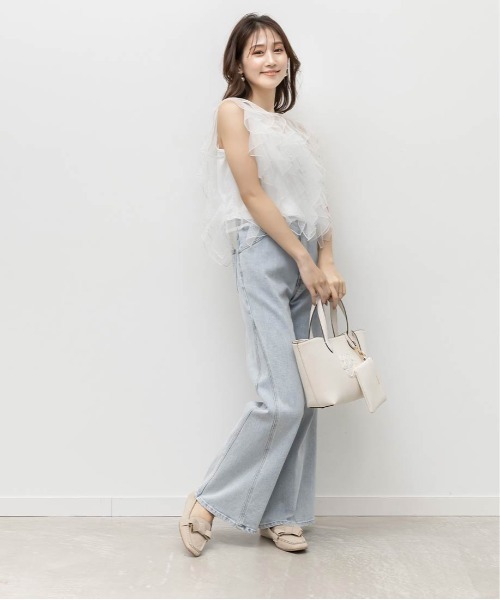 RANDA(ランダ)の「スクエアトゥリボンモカシンシューズ(モカシン/デッキシューズ・レディース・キャメル/ベージュ/ブラック・S/L/M/LL)」の10枚目の写真