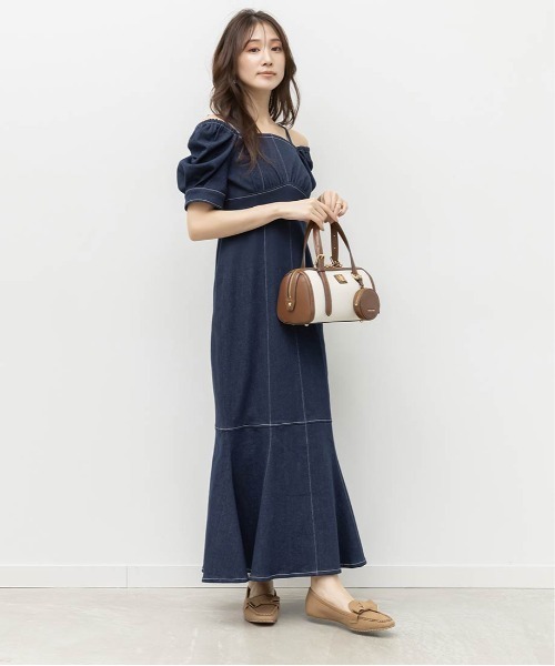 RANDA(ランダ)の「スクエアトゥリボンモカシンシューズ(モカシン/デッキシューズ・レディース・キャメル/ベージュ/ブラック・S/L/M/LL)」の19枚目の写真
