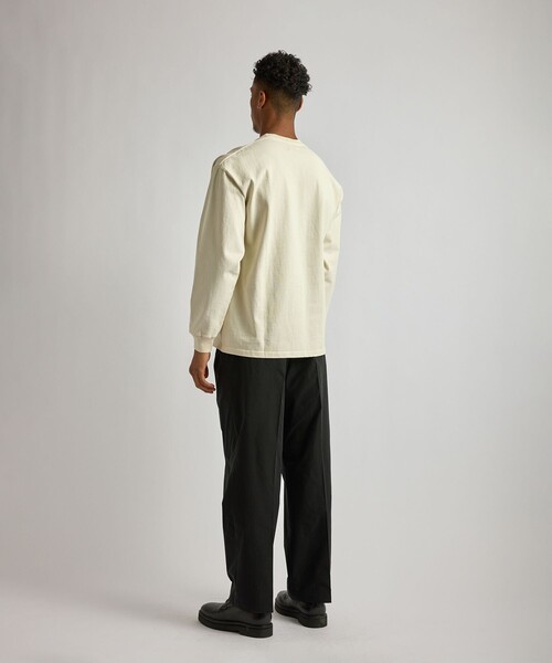 Saturdays NYC（サタデーズ ニューヨークシティ ）の「Max Weight Pigment Dyed LS T-Shirt（Tシャツ/カットソー・メンズ・キナリ/ブルー/チャコールグレー・S/M/L/XL）」の9枚目の写真