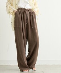 CIAOPANIC TYPY | 【UNISEX】【シルエット調整可】ピグメント加工ワッフルイージーパンツ/WEB限定カラーあり(スウェットパンツ)