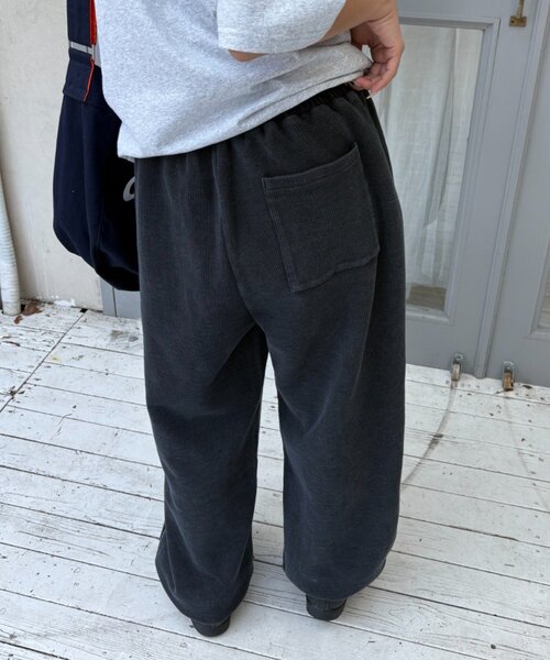 CIAOPANIC TYPY(チャオパニックティピー)の「【UNISEX】ピグメント加工ワッフルイージーパンツ(その他パンツ・レディース・サックスブルー/ブラック/カーキ/ネイビー/ベージュ・LARGE/MEDIUM)」の9枚目の写真