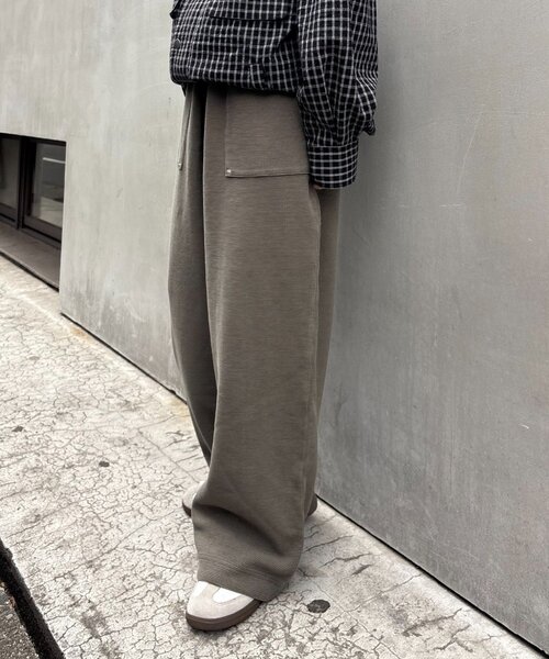 CIAOPANIC TYPY(チャオパニックティピー)の「【UNISEX】ピグメント加工ワッフルイージーパンツ(その他パンツ・レディース・サックスブルー/ブラック/カーキ/ネイビー/ベージュ・LARGE/MEDIUM)」の14枚目の写真