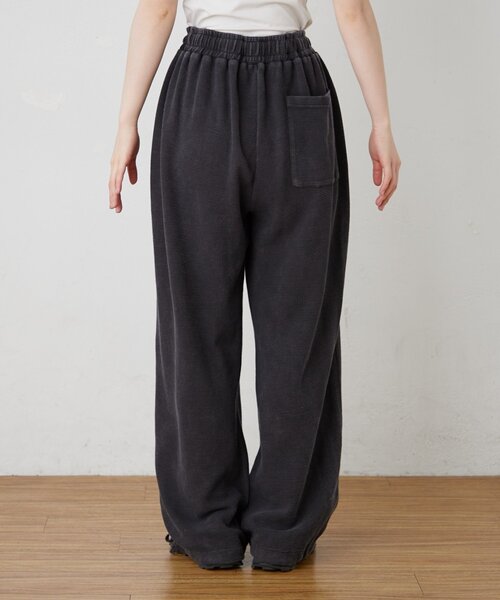 CIAOPANIC TYPY(チャオパニックティピー)の「【UNISEX】【シルエット調整可】ピグメント加工ワッフルイージーパンツ/WEB限定カラーあり(スウェットパンツ・レディース・サックスブルー/ブラック/カーキ/ネイビー/ベージュ/ピンク/グレー・LARGE/MEDIUM)」の10枚目の写真
