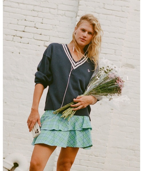ROXY(ロキシー)の「ROXY ウィメンズ SURF SCHOOL V NECK セーター 【2026年春夏モデル】/ロキシーブイネックニット(ニット/セーター・レディース・ネイビー・MEDIUM/SMALL)」の15枚目の写真