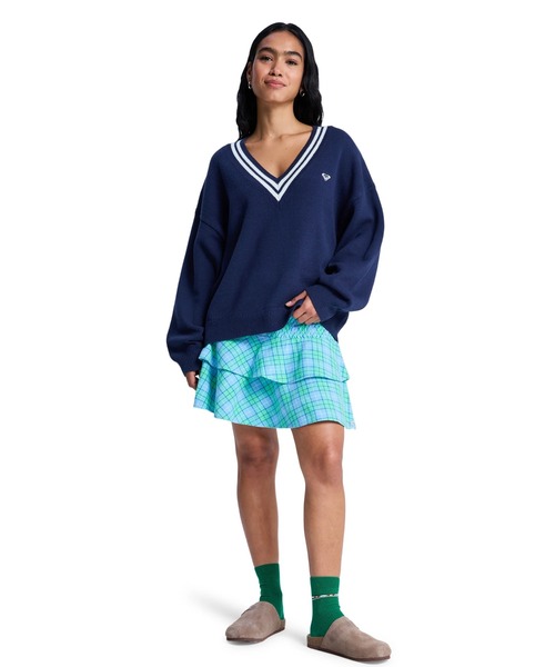 ROXY(ロキシー)の「ROXY ウィメンズ SURF SCHOOL V NECK セーター 【2026年春夏モデル】/ロキシーブイネックニット(ニット/セーター・レディース・ネイビー・MEDIUM/SMALL)」の2枚目の写真
