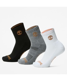 Timberland（ティンバーランド）の「3パック イエローブーツ ロゴ ハーフ クッション ショーティー クルー ソックス ユニセックス（ソックス/靴下）」