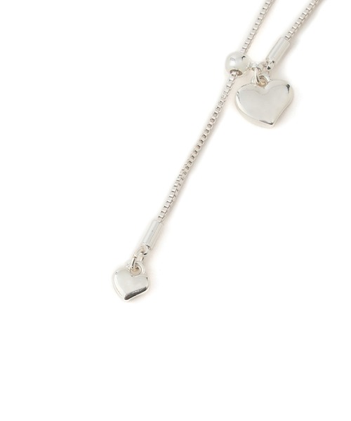 VIS（ビス）の「ハートドロップネックレス（ネックレス・レディース・シルバー/ゴールド・FREE）」の5枚目の写真