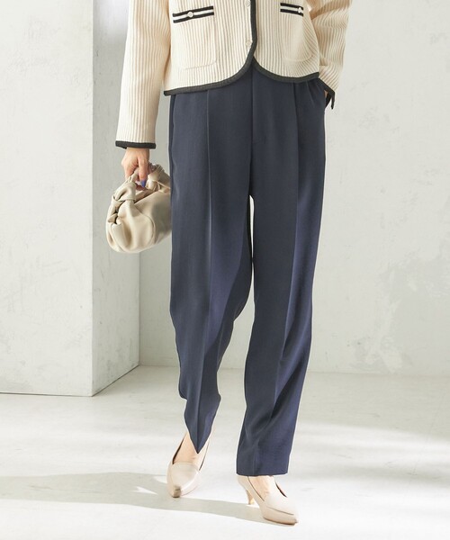 SHIPS（シップス）の「〈接触冷感 / UVカット〉Refinel テーパード パンツ（セレモニー対応可）（その他パンツ・レディース・ベージュ系/ネイビー/アイボリー・36/34/38/40）」の17枚目の写真