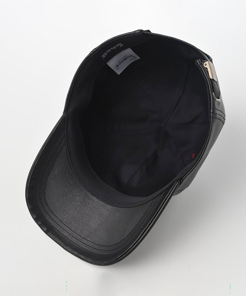 schott（ショット）の「Schott-One Ster Lether Cap（キャップ・メンズ・ブラック・FREE）」の3枚目の写真