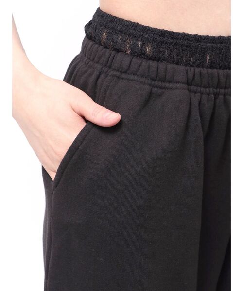 EVRIS（エヴリス）の「レースドッキングダメージスウェットワイドパンツ【セットアップ着用可能】春服（スウェットパンツ・レディース・その他1/ブラック/グレー・FREE）」の21枚目の写真