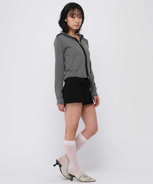 MUCENT(ムセント)の「【UNISEX】MUCENT/2WAYボーダージップ(パーカー・レディース・ブラック/チャコール・FREE)」の20枚目の写真