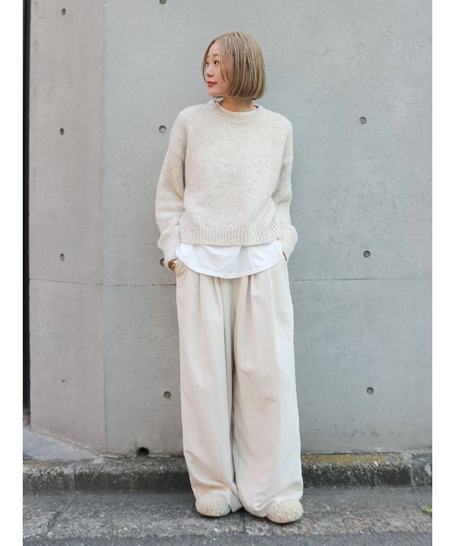 Ungrid（アングリッド）の「ラウンドロングスリーブTee（Tシャツ/カットソー・レディース・オフホワイト・FREE）」の18枚目の写真