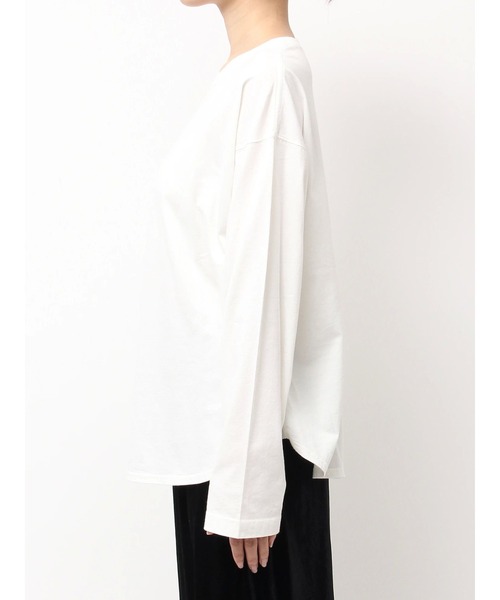 Ungrid（アングリッド）の「ラウンドロングスリーブTee（Tシャツ/カットソー・レディース・オフホワイト・FREE）」の8枚目の写真