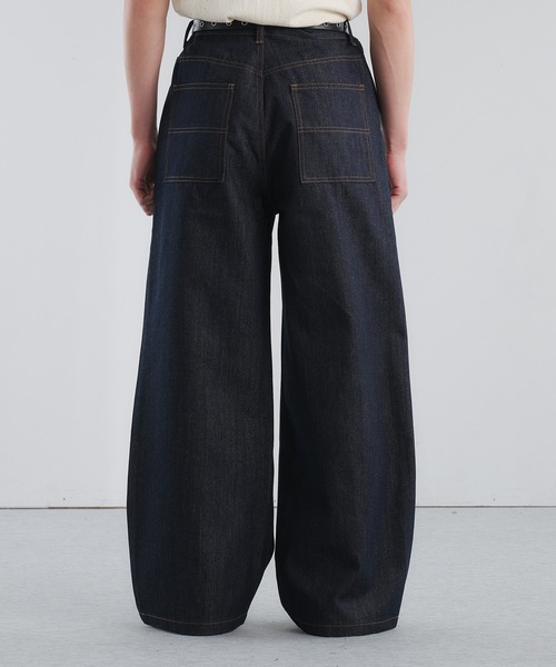 RIGID DENIM 1-TUCK WIDE PANTS / リジットデニム1タックワイドパンツ