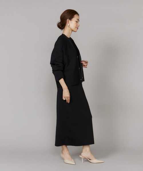 LE SOUK(ルスーク)の「ドルマンスリーブニットカーディガン【セットアップ対応】(カーディガン/ボレロ・レディース・ブラック/グリーン系その他・フリー)」の9枚目の写真