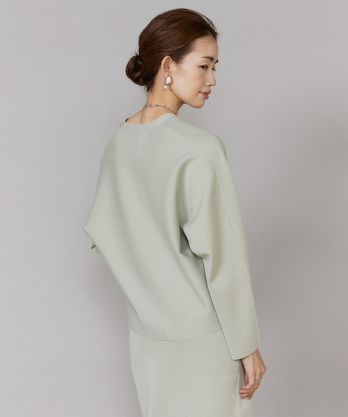 LE SOUK(ルスーク)の「ドルマンスリーブニットカーディガン【セットアップ対応】(カーディガン/ボレロ・レディース・ブラック/グリーン系その他・フリー)」の13枚目の写真