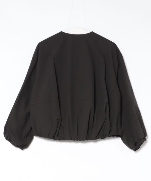 STRAWBERRY-FIELDS（ストロベリーフィールズ）の「2wayサーブルクロス撥水（ブルゾン・レディース・チャコールグレー/サックスブルー・2）」の3枚目の写真