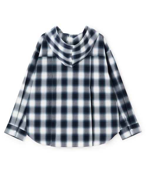 LOVETOXIC(ラブトキシック)の「【LTXC】チェックシャツパーカー(シャツ/ブラウス・キッズ・サックスブルー/ブラック・L:160cm/S:140cm/130cm/M:150cm)」の8枚目の写真