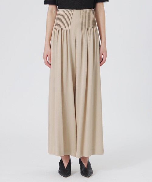 LOVELESS（ラブレス）の「フロントタックワイドパンツ（その他パンツ・レディース・グレー系その他/ブラック/ベージュ系その他4・34/36/38）」の6枚目の写真