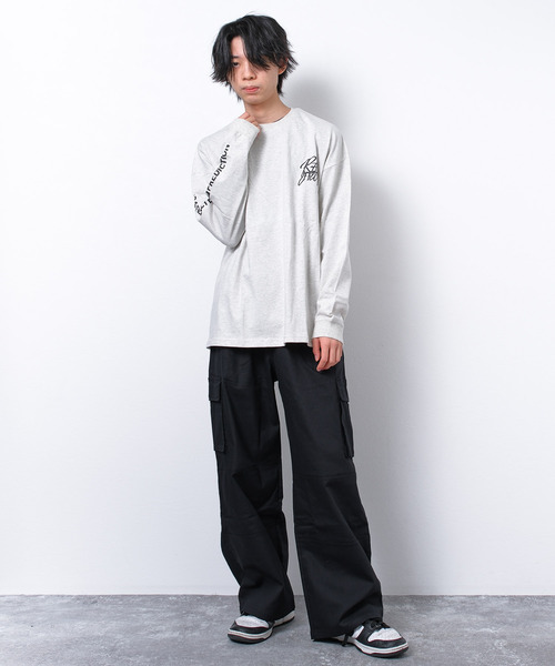 RAT EFFECT(ラットエフェクト)の「ツイルバギーワイドカーゴパンツ(カーゴパンツ・キッズ・チャコールグレー/ブラック/カーキ・170/160/150/140)」の4枚目の写真