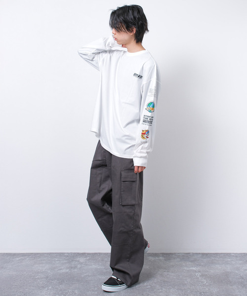RAT EFFECT(ラットエフェクト)の「ツイルバギーワイドカーゴパンツ(カーゴパンツ・キッズ・チャコールグレー/ブラック/カーキ・170/160/150/140)」の7枚目の写真