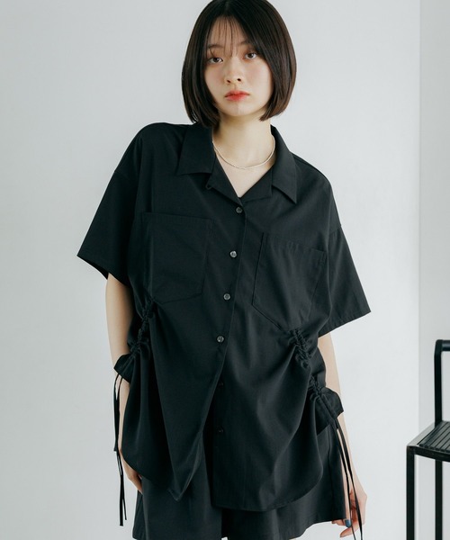 PAGEBOY(ページボーイ)の「クールイージードロストシャツ(シャツ/ブラウス・レディース・ブラック/オフホワイト/ダークグリーン・FREE)」の15枚目の写真