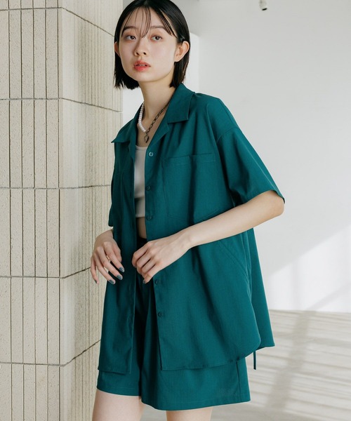 PAGEBOY(ページボーイ)の「クールイージードロストシャツ(シャツ/ブラウス・レディース・ブラック/オフホワイト/ダークグリーン・FREE)」の20枚目の写真