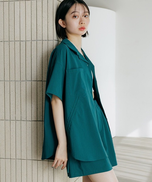 PAGEBOY(ページボーイ)の「クールイージードロストシャツ(シャツ/ブラウス・レディース・ブラック/オフホワイト/ダークグリーン・FREE)」の21枚目の写真