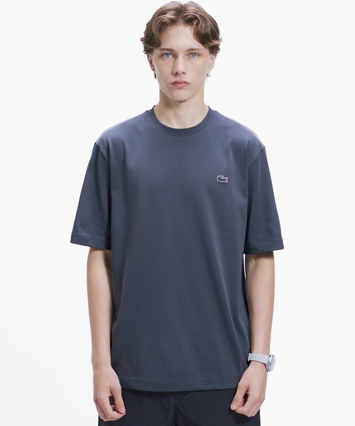 LACOSTE(ラコステ)の「二層構造 消臭 速乾 UVカット ワンポイント アウトラインロゴクルーネック半袖Tシャツ(Tシャツ/カットソー・メンズ・ホワイト/ブラック/グレイッシュブルー/オフホワイト/ピンク/イエロー/グレー・3/6/5/4/2)」の4枚目の写真