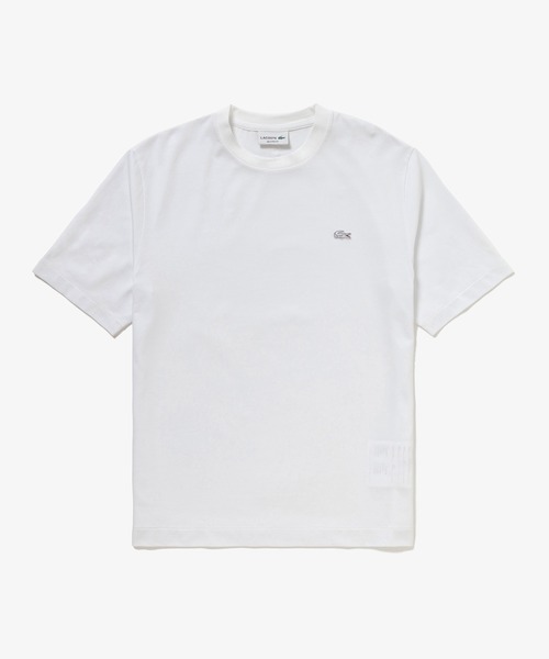LACOSTE（ラコステ）の「二層構造 消臭 速乾 UVカット ワンポイント アウトラインロゴクルーネック半袖Tシャツ（Tシャツ/カットソー・メンズ・ホワイト/ブラック/グレイッシュブルー/オフホワイト/ピンク・3/6/5/4/2）」の9枚目の写真
