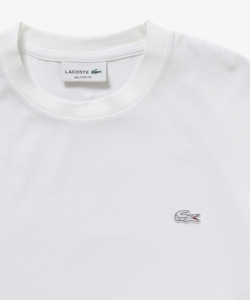 LACOSTE（ラコステ）の「二層構造 消臭 速乾 UVカット ワンポイント アウトラインロゴクルーネック半袖Tシャツ（Tシャツ/カットソー・メンズ・ホワイト/ブラック/グレイッシュブルー/オフホワイト/ピンク・3/6/5/4/2）」の13枚目の写真