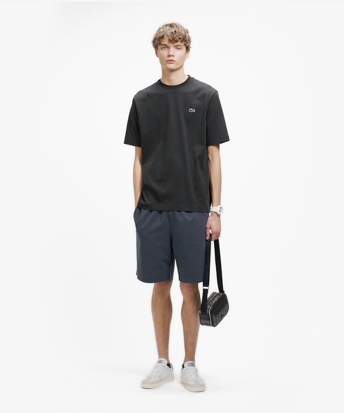 LACOSTE（ラコステ）の「二層構造 消臭 速乾 UVカット ワンポイント アウトラインロゴクルーネック半袖Tシャツ（Tシャツ/カットソー・メンズ・ホワイト/ブラック/グレイッシュブルー/オフホワイト/ピンク・3/6/5/4/2）」の22枚目の写真